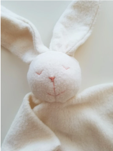 Bunny Baby Lovey, organic cotton